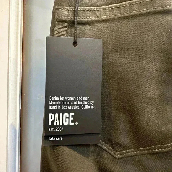 Paige Denim Edgemont Ultra Skinny Jeans in Pine Green Women’s Size 25 NWT - Picture 6 of 15